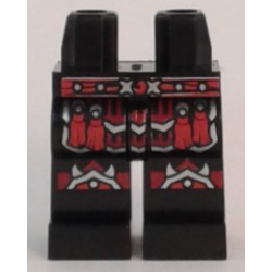 Hips and Legs with Red Studded Belt, Tassels and Armor Pattern Hips and Legs with Red Studded Belt, Tassels and Armor Pattern