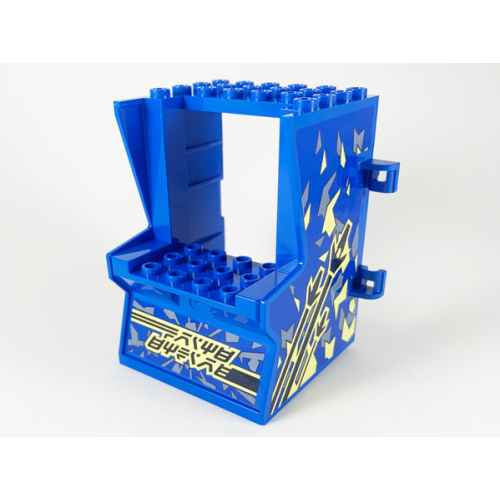 Деталь LEGO 65067pb02 Minifigure, Utensil Arcade Game Cabinet Body with Spaceship Game Pattern (Stickers) - Set 71715