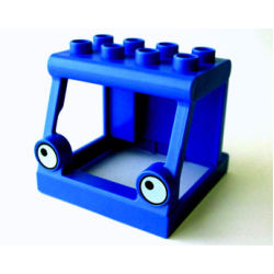 Duplo Cabin 4 x 4 x 3 with Bob the Builder Lofty Eyes Pattern Duplo Cabin 4 x 4 x 3 with Bob the Builder Lofty Eyes Pattern
