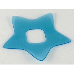 Clikits, Icon Accent Plastic Star 3 1/4 x 3 1/4 - Trans-Light Blue Clikits, Icon Accent Plastic Star 3 1/4 x 3 1/4 - Trans-Light Blue