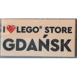 Tile 2 x 4 with 'I Heart LEGO STORE GDAŃSK' Pattern Tile 2 x 4 with 'I Heart LEGO STORE GDAŃSK' Pattern