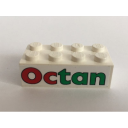 Brick 2 x 4 with Octan Pattern (Sticker) - Set 6617