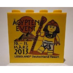 Brick 2 x 4 x 3 with Legoland Deutschland Resort ÄGYPTEN EVENT 30. - 31. MÄRZ 2013 Pattern (Egyptian)