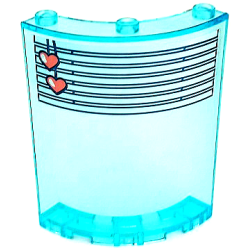 Cylinder Quarter 4 x 4 x 6 with White Venetian Blinds, Straight with Coral Hearts Drawstring Pattern (Sticker) - Set 41394 Cylinder Quarter 4 x 4 x 6 with White Venetian Blinds, Straight with Coral Hearts Drawstring Pattern (Sticker) - Set 41394