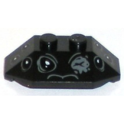 Wedge 2 x 4 Triple with Spider Eyes Pattern