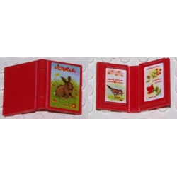 Minifigure, Utensil Book 2 x 3 with Rabbit Outside and Birds and Flowers Inside Pattern (Stickers) - Set 3143 Minifigure, Utensil Book 2 x 3 with Rabbit Outside and Birds and Flowers Inside Pattern (Stickers) - Set 3143