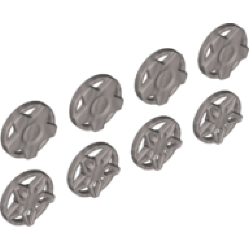 Деталь LEGO 29117 Wheel Cover 5 Spoke Wide and 5 Spoke Framed for Wheel 18976, 8 in Bag - 4 of Each (Multipack)