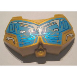 Large Figure Chest Armor Small with Blue and White Pattern Large Figure Chest Armor Small with Blue and White Pattern