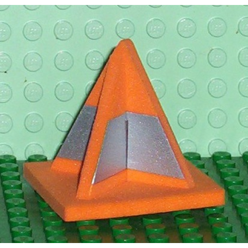 Деталь LEGO x604c01 Foam Racers, Warning Cone