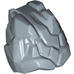 Minifigure, Headgear Head Top, Cracked Rock Minifigure, Headgear Head Top, Cracked Rock