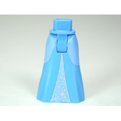 Mini Doll Hips and Skirt Full Length with Bright Light Blue Sides and Middle Triangle with Stars Pattern - Thick Hinge Mini Doll Hips and Skirt Full Length with Bright Light Blue Sides and Middle Triangle with Stars Pattern - Thick Hinge