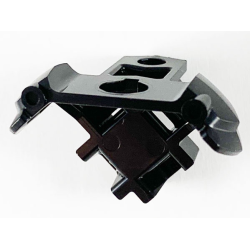 Minifigure Armor Shoulder Pads with Scabbard for 2 Katanas and Bar Hole