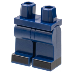 Hips and Legs with Black Shoes Pattern - Dark Blue Hips and Legs with Black Shoes Pattern - Dark Blue