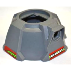 Air Blast Launcher Base (Racers) with Lime and Green Checkered Stripe on Both Sides and White 'AIR BLAST!' Pattern (Stickers) - Set 7967 Air Blast Launcher Base (Racers) with Lime and Green Checkered Stripe on Both Sides and White 'AIR BLAST!' Pattern (Stickers) - Set 7967