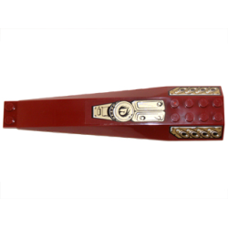 Wedge 16 x 4 Triple Curved with Reinforcements with Gold Panels, Exhaust Pipes and Round Emblem Pattern (Stickers) - Set 70732