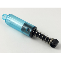 Technic, Shock Absorber 10L Damped - Soft Spring (6 to 7 Coils) - Trans-Light Blue