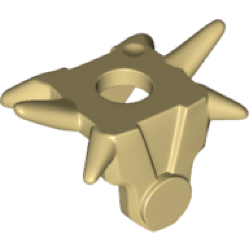 Деталь LEGO 93056 Minifigure Armor Breastplate with Shoulder Spikes - Tan