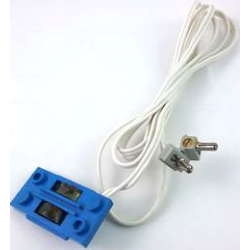 Electric, Train Track Contact Base with Wire (97cm) with 2 Light Gray Electric, Connector, 1-Way Male Squared (2913 / 765c01) Electric, Train Track Contact Base with Wire (97cm) with 2 Light Gray Electric, Connector, 1-Way Male Squared (2913 / 765c01)