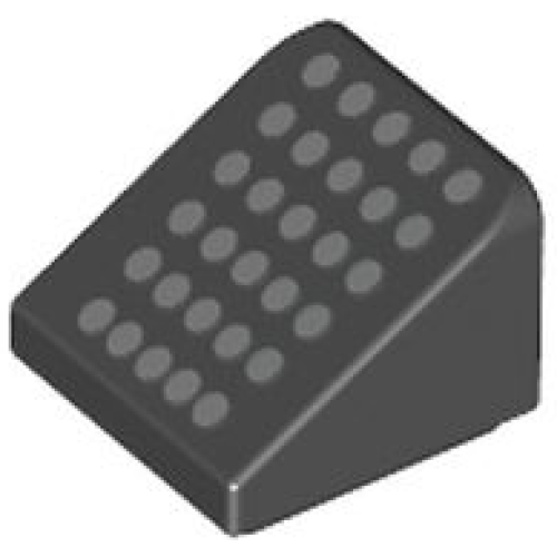 Деталь LEGO 54200pb107 Slope 30 1 x 1 x 2/3 with 30 Silver Dots Pattern