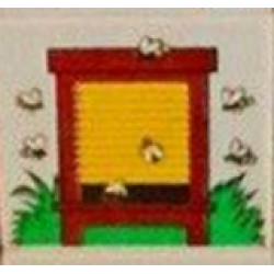 Duplo, Tile 2 x 2 x 1 with Outdoors Mosaic Picture 07 Pattern