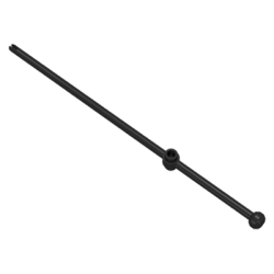 Bar 16L with Open Stud, Tow Ball, and Slit (Windsurfer Mast)