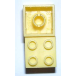 Minitalia Brick 2 x 2 with Bottom Tube - Yellow