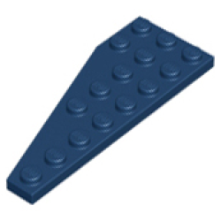 Wedge, Plate 8 x 3 Pentagonal Right - Dark Blue