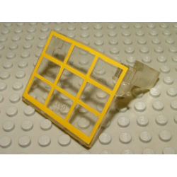 Garage Door Glass Assembly - Yellow Frame Pattern with Hinge Pins on Counterweights Garage Door Glass Assembly - Yellow Frame Pattern with Hinge Pins on Counterweights