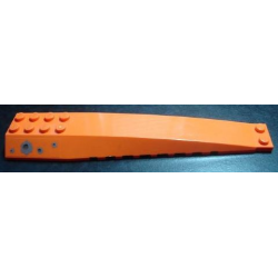 Wedge 16 x 4 Triple Curved with Reinforcements with Bullet Holes on Right Side Pattern (Sticker) - Set 7705