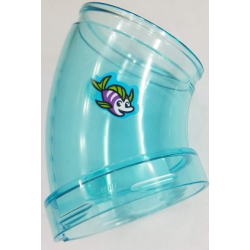 Cylinder Tube, Curved 45 degrees with Fish with Lime Fins Pattern (Sticker) - Set 41430 Cylinder Tube, Curved 45 degrees with Fish with Lime Fins Pattern (Sticker) - Set 41430