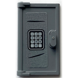 Door 1 x 2 x 3 with Vertical Handle, Mold for Tabless Frames with Safe Numeric Keypad Pattern (Sticker) - Set 70912