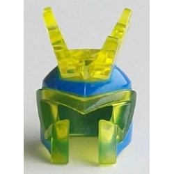 Minifigure, Headgear Helmet Electrolyzer with 6 Lightning Bolts and Blue Printed Surface Pattern Minifigure, Headgear Helmet Electrolyzer with 6 Lightning Bolts and Blue Printed Surface Pattern