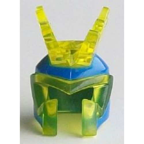 Деталь LEGO 18732pb01 Minifigure, Headgear Helmet Electrolyzer with 6 Lightning Bolts and Blue Printed Surface Pattern