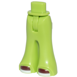 Mini Doll Hips and Trousers Bell-Bottoms with Dark Red Shoes with White Soles Pattern - Thin Hinge Mini Doll Hips and Trousers Bell-Bottoms with Dark Red Shoes with White Soles Pattern - Thin Hinge