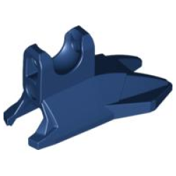 Large Figure Foot, Clawed with Ball Joint Socket (Ben 10) - Dark Blue