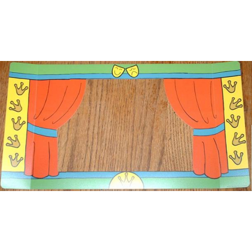 Деталь LEGO multipls15 Plastic Part for Sets 3615 and 9131 - Theater Backdrop with Curtains and Stage