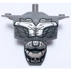Large Figure Torso Armor Shoulder Studs with Steppenwolf Pattern