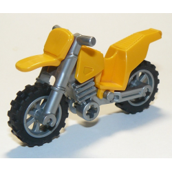 Motorcycle Dirt Bike with Flat Silver Chassis (Long Fairing Mounts) and Flat Silver Wheels Motorcycle Dirt Bike with Flat Silver Chassis (Long Fairing Mounts) and Flat Silver Wheels