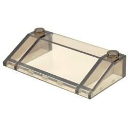 Slope 33 3 x 6 with Inner Walls - Trans-Brown