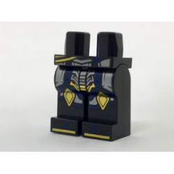 Hips and Legs with Silver and Dark Blue Armor, Gold Knee and Toe Armor Pattern Hips and Legs with Silver and Dark Blue Armor, Gold Knee and Toe Armor Pattern