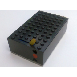 Electric 4.5V Battery Box 6 x 11 x 3 Type I for 1-Prong Connectors with Red Dot Pattern Electric 4.5V Battery Box 6 x 11 x 3 Type I for 1-Prong Connectors with Red Dot Pattern