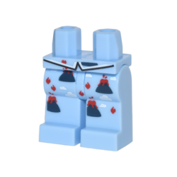 Hips and Legs with Volcano Pajamas Pattern Hips and Legs with Volcano Pajamas Pattern