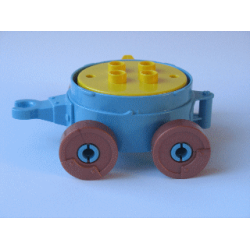 Duplo Cart with Wheels and Yellow Cross Lift Duplo Cart with Wheels and Yellow Cross Lift