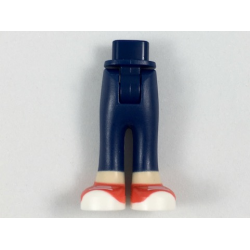 Mini Doll Hips and Trousers with Back Pockets with Light Nougat Ankles and Red Shoes with White Laces, Soles, and Toe Caps Pattern - Thick Hinge Mini Doll Hips and Trousers with Back Pockets with Light Nougat Ankles and Red Shoes with White Laces, Soles, and Toe Caps Pattern - Thick Hinge