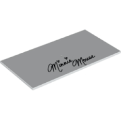 Tile 8 x 16 with Bottom Tubes, Textured Surface with 'Minnie Mouse' Signature Pattern Tile 8 x 16 with Bottom Tubes, Textured Surface with 'Minnie Mouse' Signature Pattern