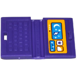 Minifigure, Utensil Computer Laptop with Moon, Stars and Mouse Pointer Pattern (Sticker) - Set 41116 Minifigure, Utensil Computer Laptop with Moon, Stars and Mouse Pointer Pattern (Sticker) - Set 41116