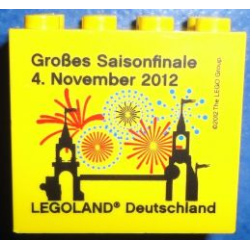 Brick 2 x 4 x 3 with Legoland Deutschland Saisonfinale 4. November 2012 Pattern