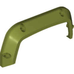 Technic, Panel Car Mudguard 15 x 2 x 7 - Olive Green