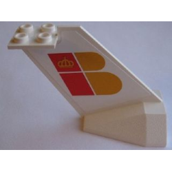 Tail Wedge with Iberia Logo Pattern on Both Sides (Stickers) - Set 4032-4