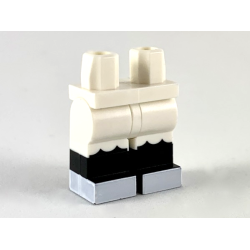 Hips and Legs with Molded Black Lower Legs / Boots and Printed Black Ruffles and White Feet Pattern Hips and Legs with Molded Black Lower Legs / Boots and Printed Black Ruffles and White Feet Pattern
